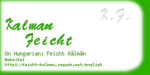kalman feicht business card